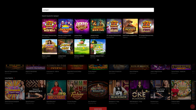 Refuel Casino — Jackpot games