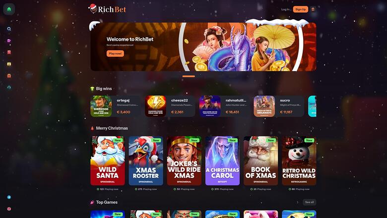 RichBet Casino — Homepage