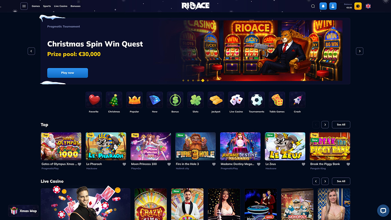Rioace Casino — Homepage