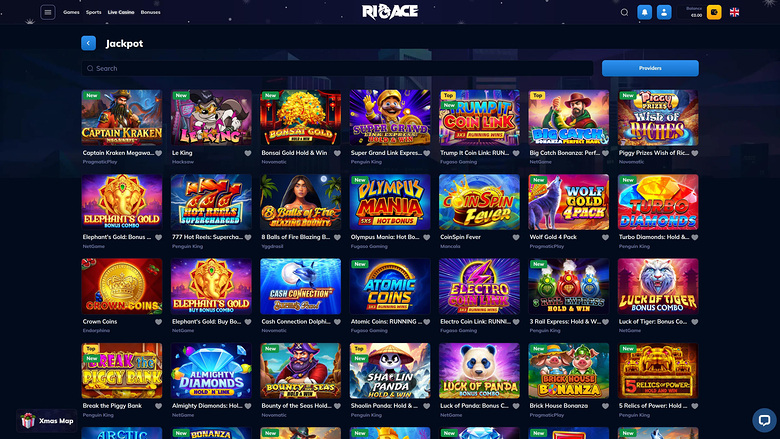 Rioace Casino — Jackpot games
