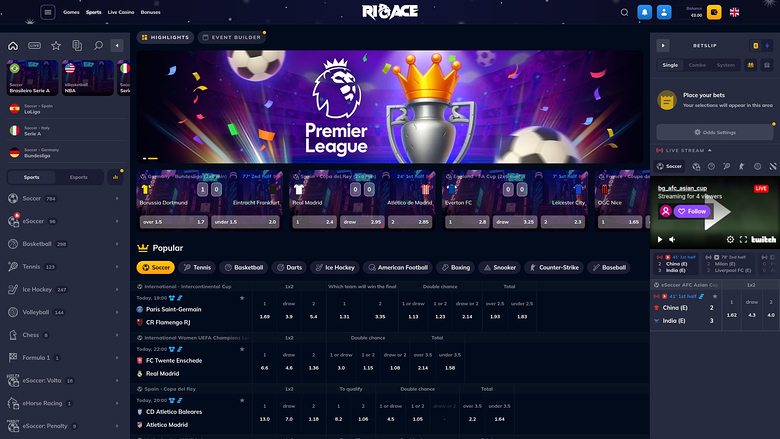 Rioace Casino — Sportsbook