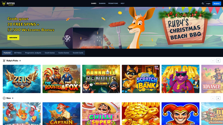Ripper Casino — Homepage