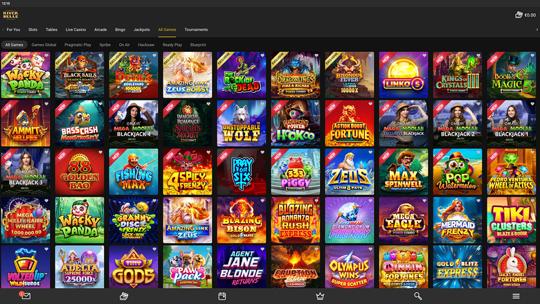 Riverbelle Casino — Games lobby