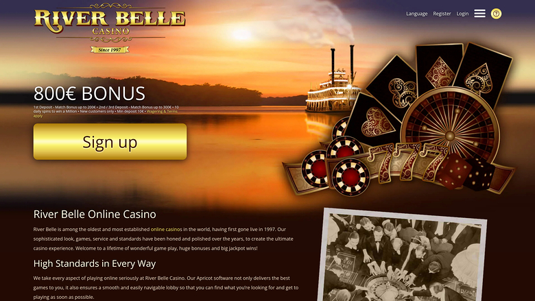 Riverbelle Casino — Homepage