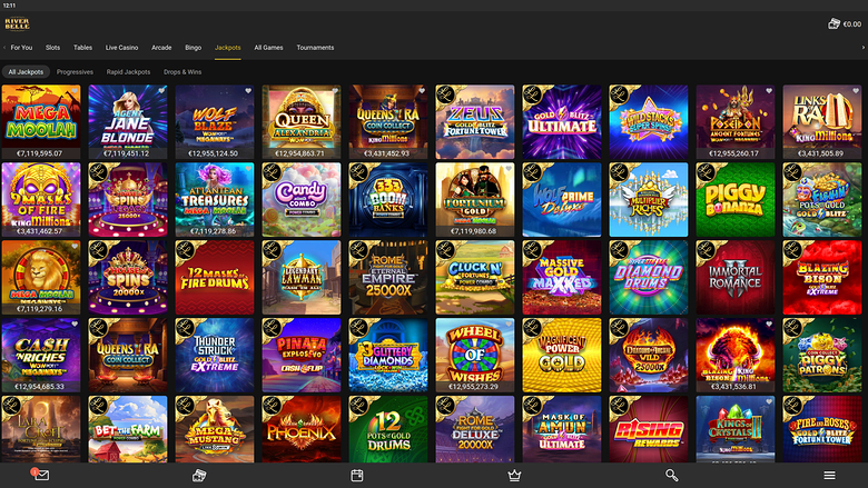 Riverbelle Casino — Jackpot games