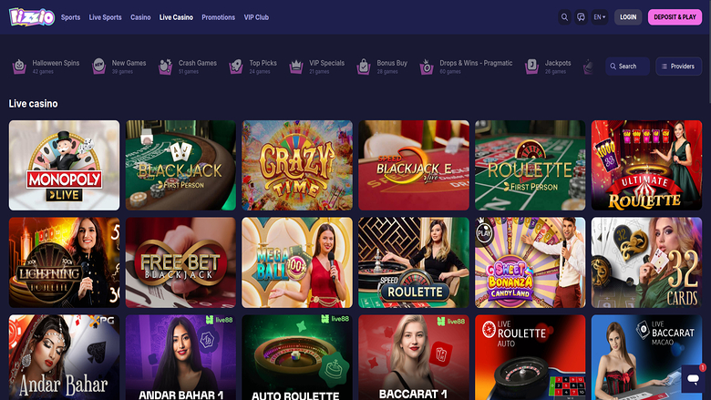 Rizzio.io Casino — Rizzio livedealer