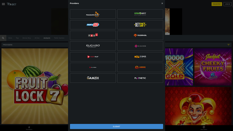 Robet247 Casino — Games by studio