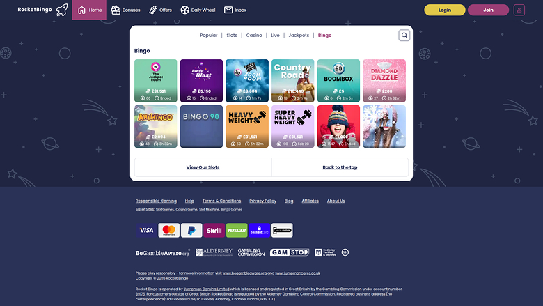 Rocket Bingo Casino — Bingo