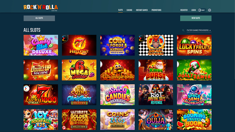 RockNRolla Casino — Games lobby