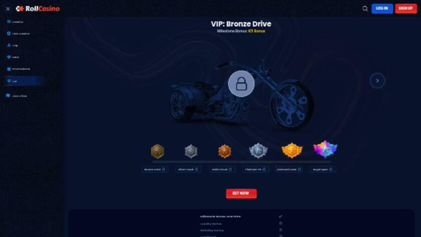 RollCasino — VIP section