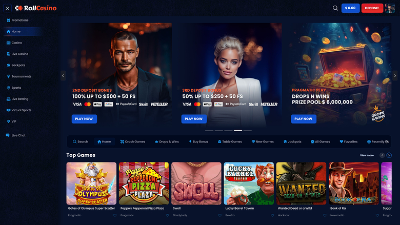 RollCasino — Homepage