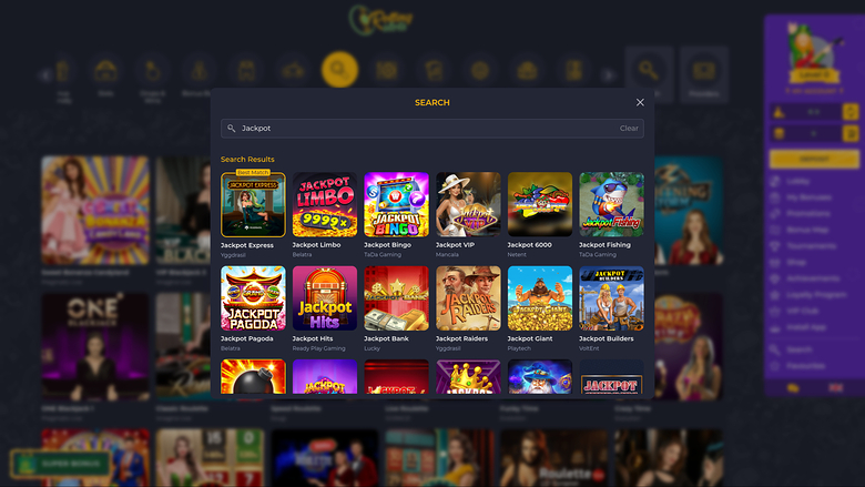 RollingSlots Casino — Jackpot games