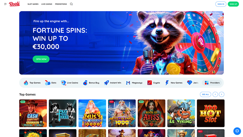 Rooli Casino — Homepage