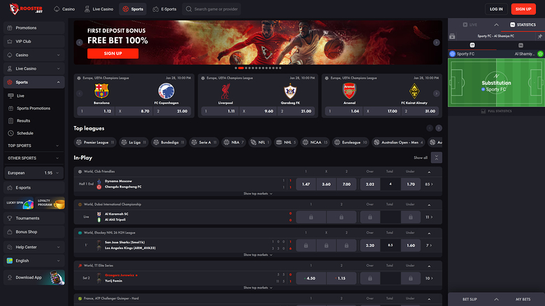 Rooster Bet — Sportsbook