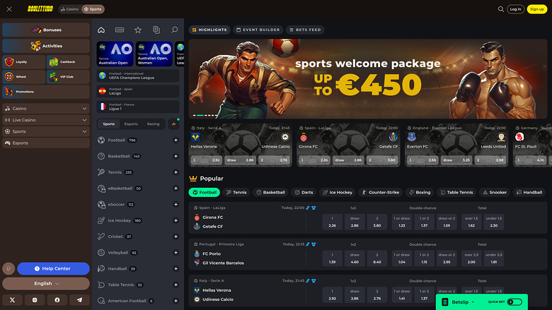 Roulettino Casino — Sportsbook