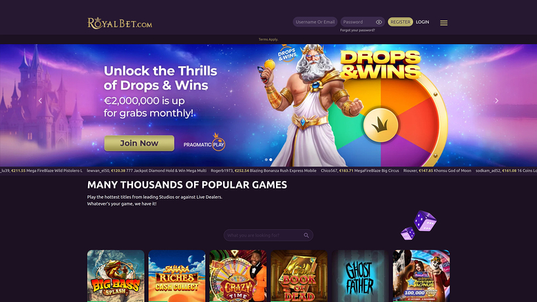 Royal Bet Casino — Homepage