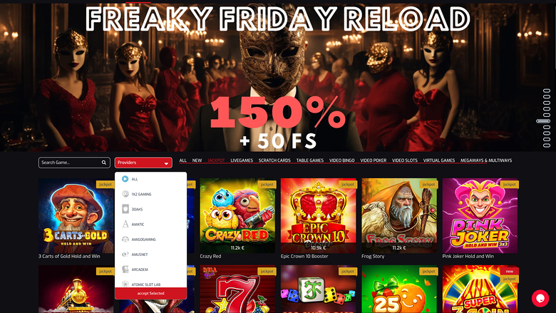 Royal Stars Casino — Games by studio