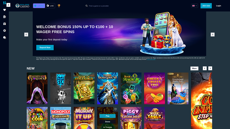 Royal Swipe Casino — Homepage