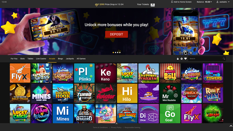 Royal Vegas Casino — Games lobby