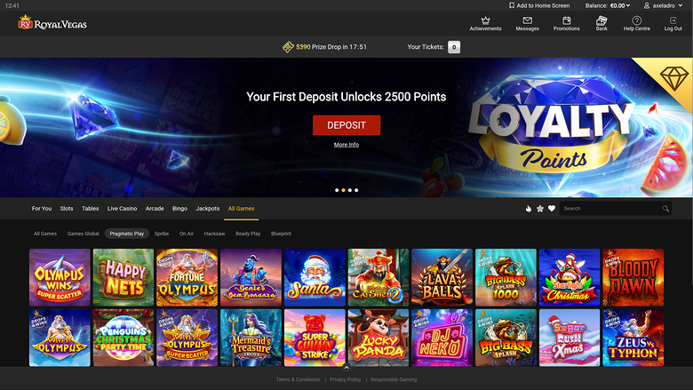 Royal Vegas Casino — Games by studio