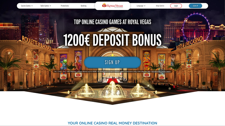 Royal Vegas Casino — Homepage