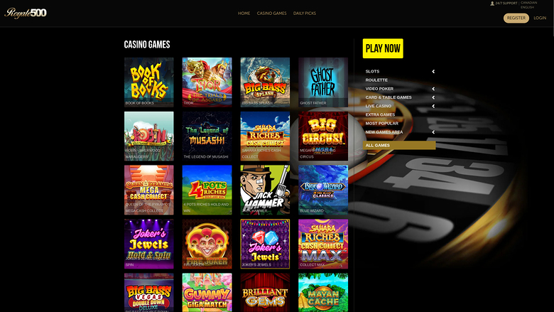 Royale500 Casino — Games lobby