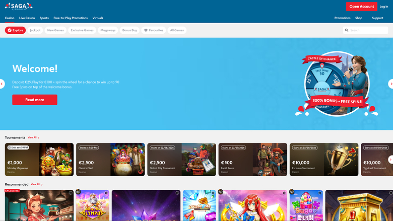 Saga Kingdom — Homepage