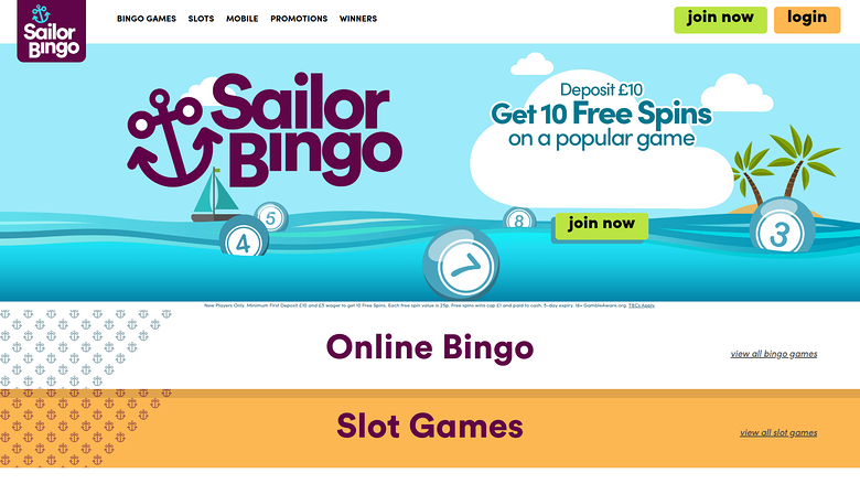 Sailor Bingo — Homepage