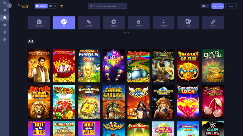 Scorching Slots Casino — Games lobby