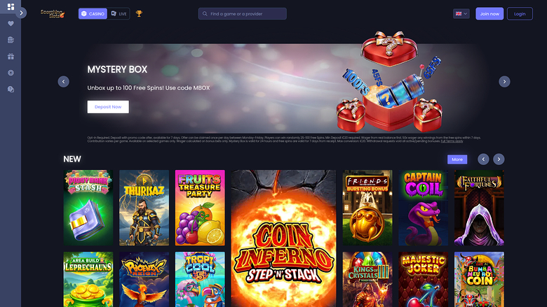 Scorching Slots Casino — Homepage