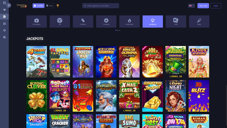 Scorching Slots Casino — Jackpot games