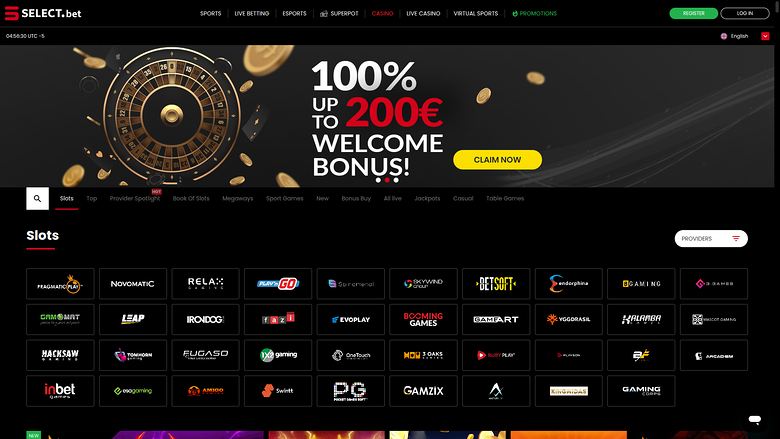 SELECT.bet Casino — Games by studio