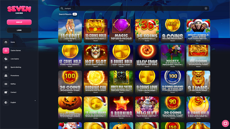 Seven Casino — Jackpot games