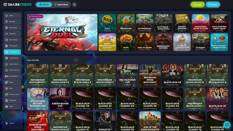 Shark Casino — Livedealer