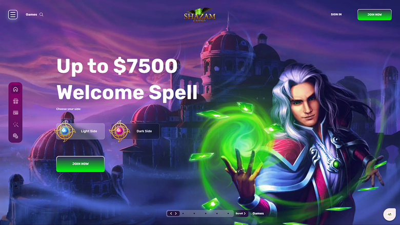 Shazam Casino — Homepage