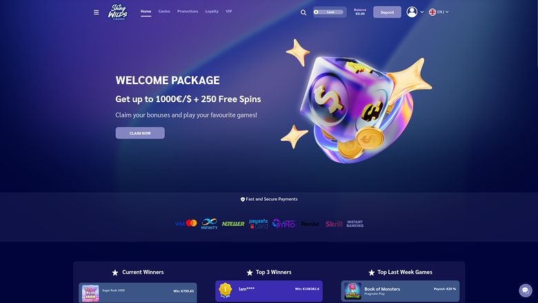Shiny Wilds Casino — Homepage