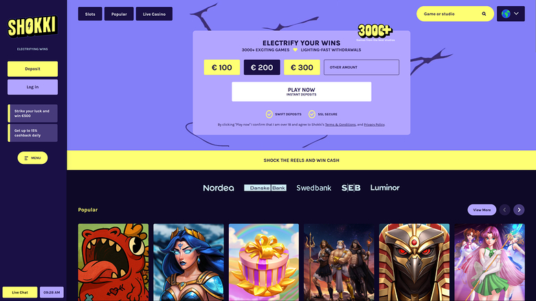 Shokki Casino — Homepage