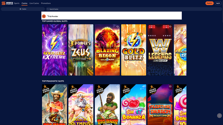 SIA Casino — Games by studio