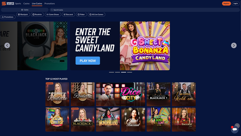 SIA Casino — Live dealer lobby
