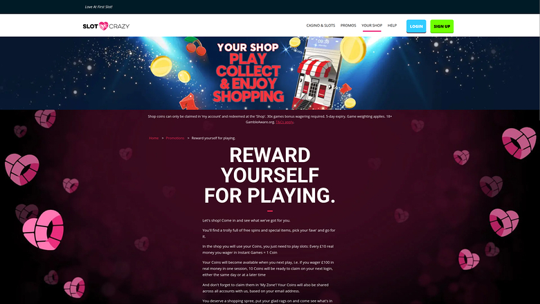 Slot Crazy Casino — Shop