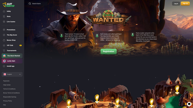 Slot Hunter Casino — Wanted
