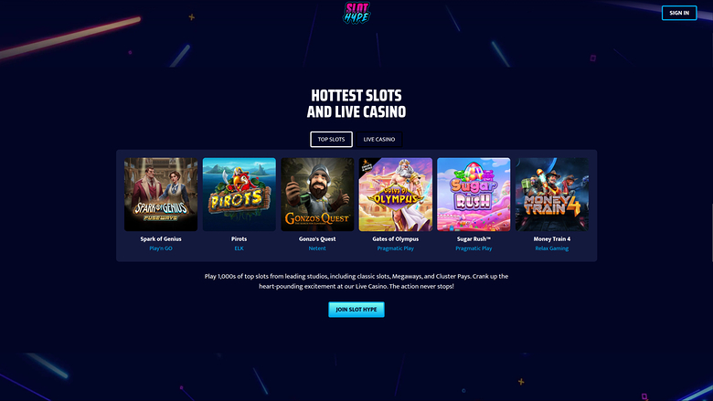 Slot Hype Casino — Games lobby