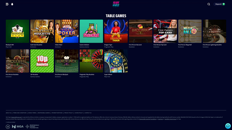 Slot Hype Casino — Games lobby