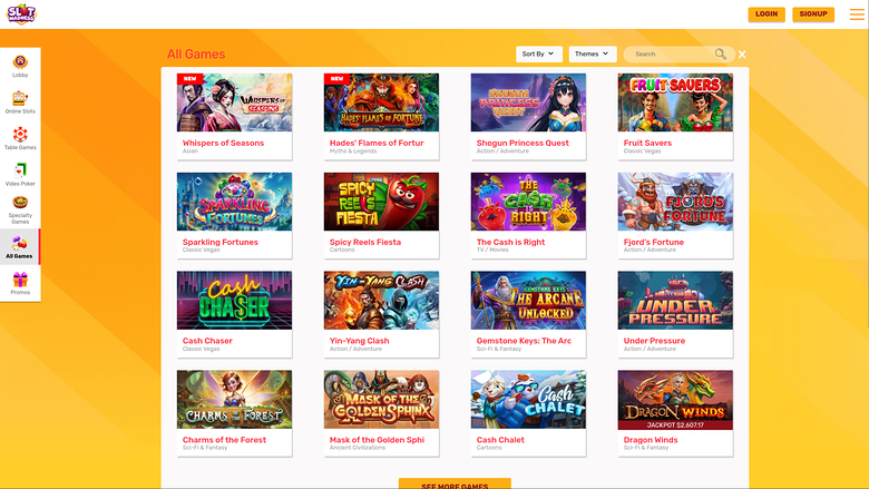 Slot Madness — Games lobby