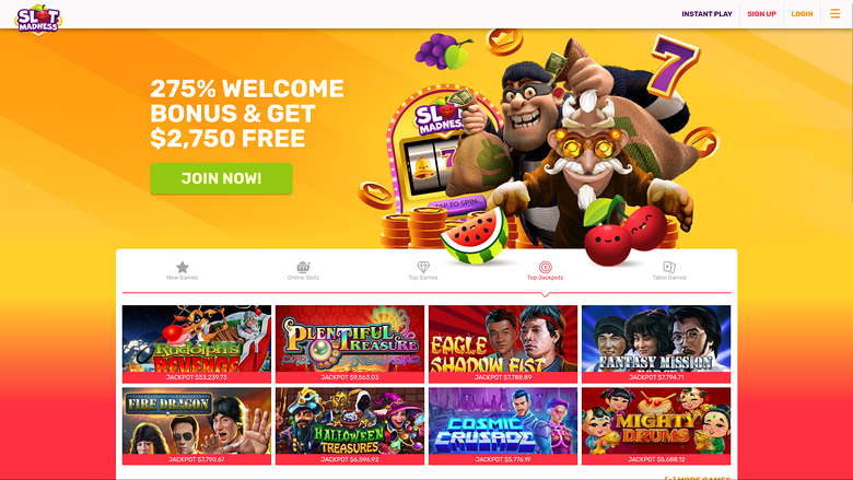 Slot Madness — Jackpot games