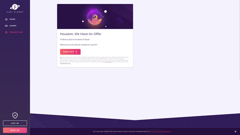 Slot Planet Casino — Promotions page