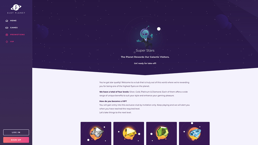 Slot Planet Casino — VIP section