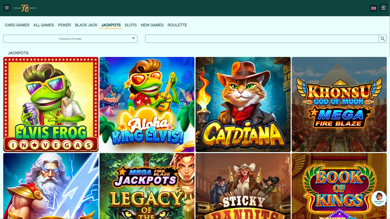 Slot78 Casino — Jackpot games