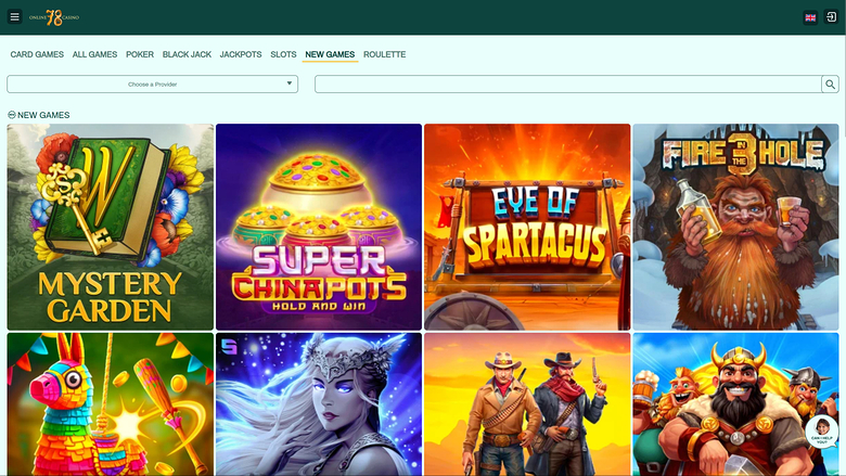 Slot78 Casino — Games lobby