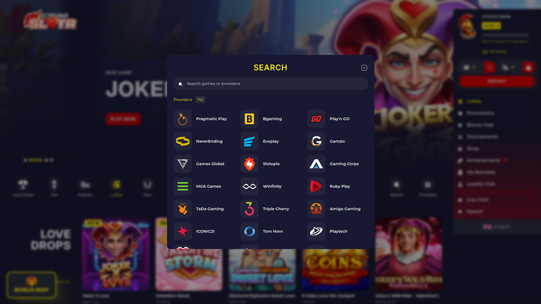 Slota Casino — Games by studio